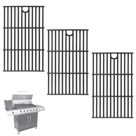 17" Grill Grates for Charbroil Performance 6 Burner 463228622 463229521 463229021 463259223 463284422 Grill Parts, Cast Iron Cooking Grate for Charbroil 463229521B Replacement Parts G426-0005-W1