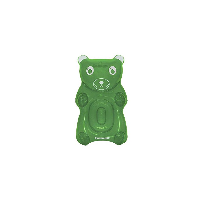 Swimline Inflatable Gummy Bear Pool Float Assortment, Blue, Green, Purple,