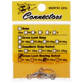 Smith LTD Swivel, Cross Lock, Bearing Swivel, #4, 138.9 lbs (63 kg), Set of 2