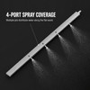 23.62-Inch Steel Car Radiator Cleaning Wand with Multi-Outlet Spray, 1-Piece