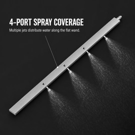 23.62-Inch Steel Car Radiator Cleaning Wand with Multi-Outlet Spray, 1-Piece