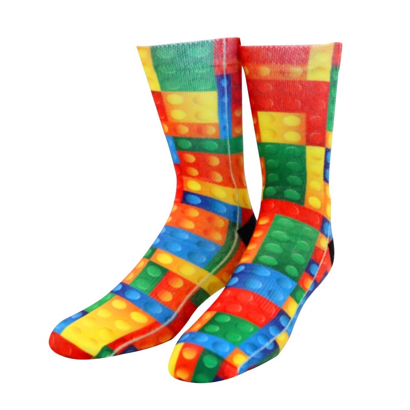 KACOLOR - Calcetines de tubo para hombre con estampado 3D,