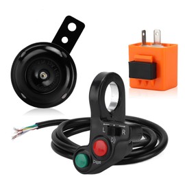 Multifunction Horn Turn Signal OnOff Light Switch Flasher Relay Horn Motorcycle Handlebar Horn Turn Signal Light Switch Assembly 7/8in Multifunctional Replacement