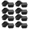 Litoexpe 32 Pack 1-1/4 Inch Square Plastic Plug, Black Tubing