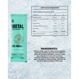 Bee Fresh Suplemento Energético Natural De Miel 12 Sobres                                                                                             