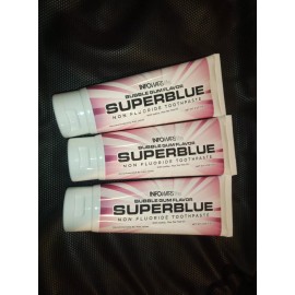 Infowarslife (3 tubes) SUPERBLUE Bubblegum Non-Fluoride Toothpaste with Iodine