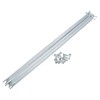 X AUTOHAUX 12pcs 14G J Bend Bicycle Galvanized Spokes 260mm