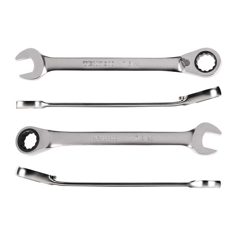 TEKTON 7/8 Inch Reversible 12-Point Ratcheting Combination Wrench | WRC23322