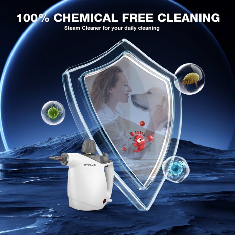 TICYACK Handheld Steam Cleaner, Steam Cleaner with 16 PCS Accessory