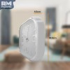 Rm Regalomex Reloj Análogo De Pared Cuadrado Plástico