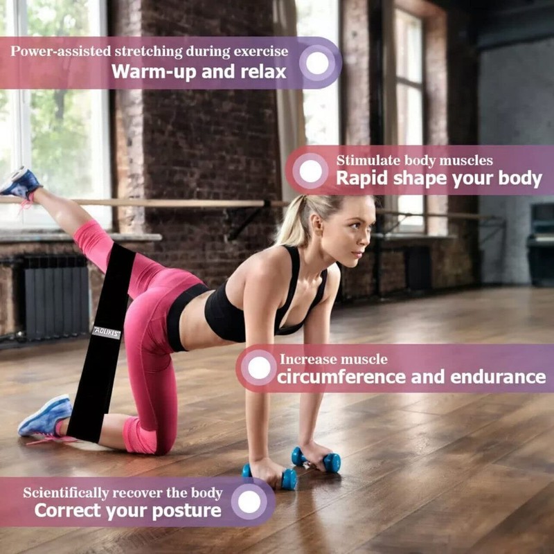 AIMALL Set of 3 Resistance Booty Bands for Women, Hip
