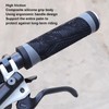 Antislip Silicone MTB Bicycle Handlebar Grips with Plugs Shockproof Cycling