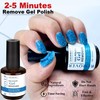 LOUINSTIC Gel Remover for Nails - 2 Bottles (15ML Each)