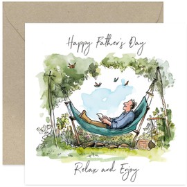 Old English Co. Special Father's Day Card for Gardening Dad - Garden Artwork Greeting Card for Dad from Adult Son or Daughter - Thoughtful Father's Day Card for Him from Children | Blank Inside