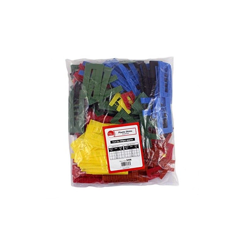 TIMCO Assorted Shims - Assorted Colours - Colourful spacers, shims,