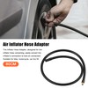 QUARKZMAN Car Tyre Inflator Extension Hose 80 cm Lining Adapter
