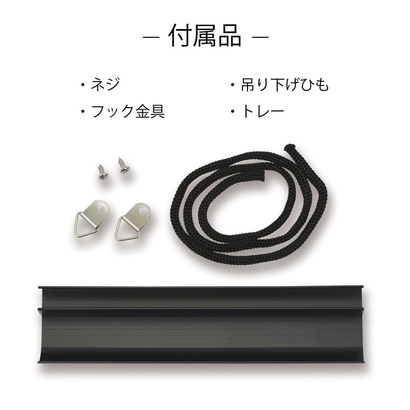 Asmix BB037 Plastic Frame Black Board S Chalk Marker Magnetic