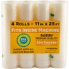 OutOfAir Vacuum Sealer Rolls - 11” x 25’ (4 Pack,
