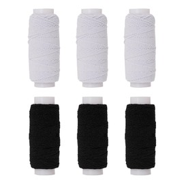 Elastic Thread for Sewing - 20m Shirring Elastic in White, Stretchy Thread for Machine and Hand Sewing, Ideal for Dresses, Skirts, Pants and Crafts, 6MM Width, Durable and Versatile