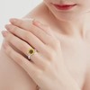 POPLYKE Sunflower Urn Rings for Ashes for Women Gold Plated