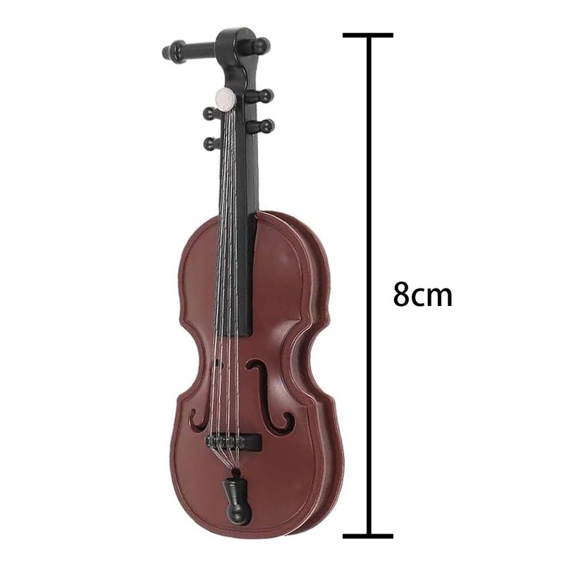 CENPEK Mini Violins, Electric Guitars, Mini Wooden Miniatures, Miniature Scene