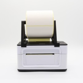 Label Roll Holder for Munbyn Label Printers - 3D Printed Label Holder Made of PLA - Stable & Perfect Fit - For Printers up to 95 mm Depth - Optimised Paper Guide