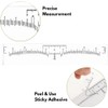 100Pcs Eyebrow Ruler Sticker Disposable Eyebrow Mapping Ruler Sticker for