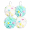 4 Pcs Loofah Sponge Shower Puff, Soft Mesh Bath Sponge