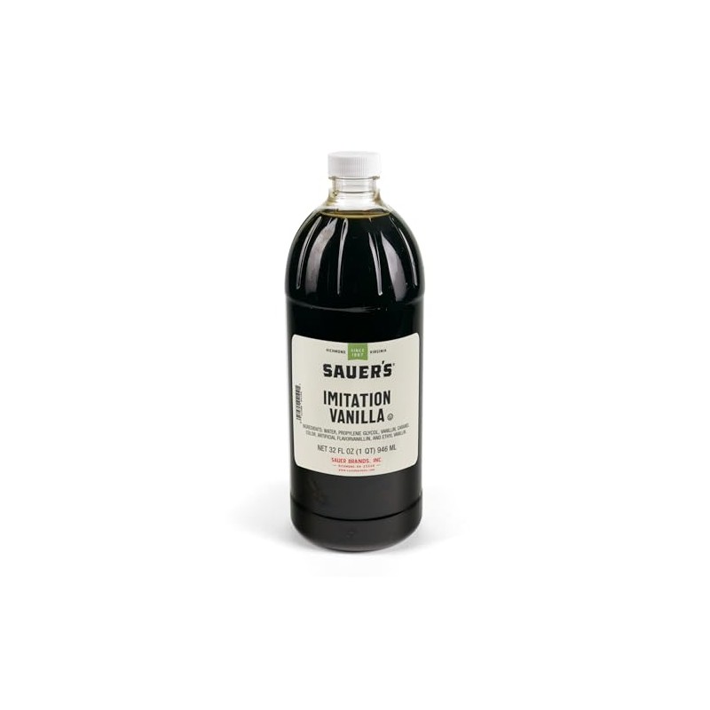 Sauer's Imitation Vanilla Extract, 1 Quart (Pack of 1)