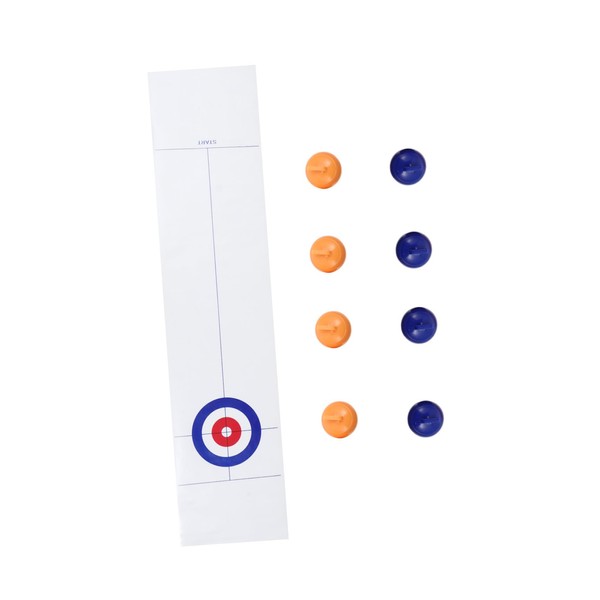 Kisangel Family Games Fun Curling Game Creative Tabletop for Adults