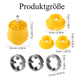 6 Piece Pipe Tap Set, Pipe Tap, Precision Tool for Pipes, Complete Set with High Quality, Ideal for Installation and Maintenance of Sanitary Systems, DIY Projects