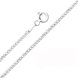 Old English Jewellers Sterling Silver 2mm CURB Chain Necklace 16 18 20 22 24 Inch - Strong & Durable (24)