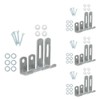 Large Picture Hanging Kit Solid Wall Plasterboard with Clip Set