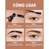 Erinde Tinte para Cejas de Pelado Fácil, Tattoo Effect Duradero,