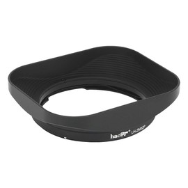 Haoge LH-ZM32P Black Metal Rectangular Bayonet Cap Lens Hood for Carl Zeiss Distagon T 1.4/35 35mm f1.4 ZM Voigtlander APO 50mm 35mm F2 VM Lens - Hollow Design