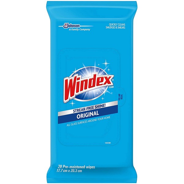 Windex Glass and Multi-Surface Cleaning Wipes, 28 Count - Pack of 3 (84 Total Wipes)