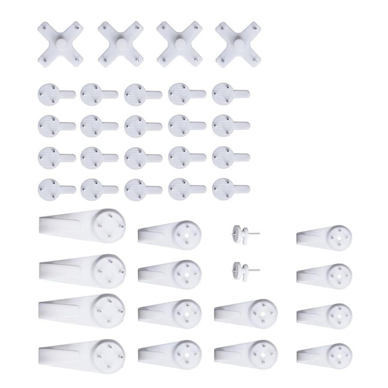 TopHomer 43 Pcs Concrete Wall Hooks Picture Frame Hangers Without