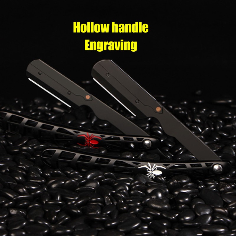 Straight Edge Razor Holder Men Professional Hollow Handle Manual Shaver