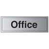V Safety General Door-Office Sign - 300mm x 100mm -