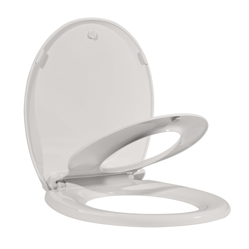 Toilet Seat, Round Toilet Seat with Toddler Seat Built in,