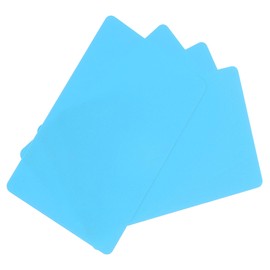 sourcing map 20Pack Blank PVC Cards 20mil ID Blank Credit Cards Plastic Waterproof & Double Sided Printing for ID Badge Printer, Graphics Blue