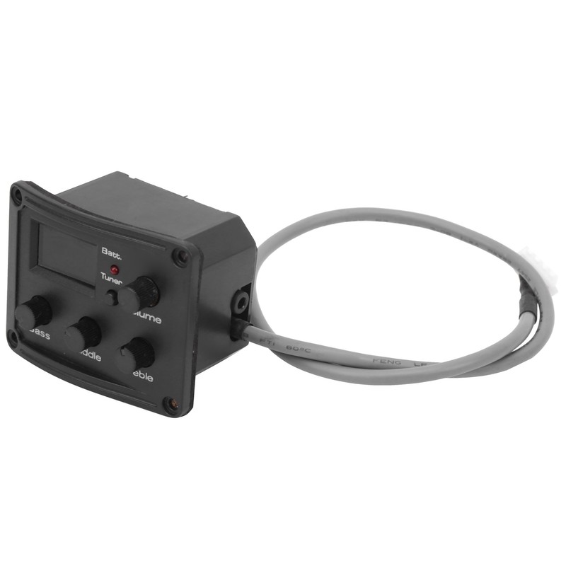 Ukulele Pickup EQ Color Tuner with LED Display Electric Box