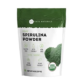 Kate Naturals Espirulina Org?nica en Polvo para Reforzar el Sistema