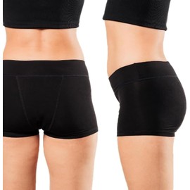 Bambody Bambody Absorbent Boxer: Period Underwear for all Day and Night Protection - 1 Pack: Black - Size 4