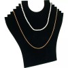 FindingKing 3 Black 6 Tier Display Chain Bust Necklace Bust