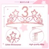 3rd Birthday Sash and Tiara for Girls - Fabulous Glitter