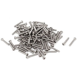 0.4mm Pitch M2x12mm Hex Socket Button Head Bolts Screws 100 Pcs