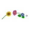 Miniblings Set of 7 Flower Figurines Miniature Flowers Spring Rose