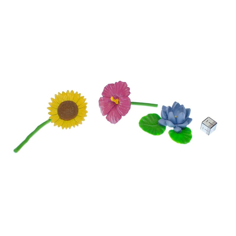 Miniblings Set of 7 Flower Figurines Miniature Flowers Spring Rose