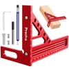 Preciva 3D Speed Square with Pencil, 22.5-90° Multi Angle Combination